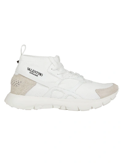Shop Valentino Garavani Sound High Sneakers In White