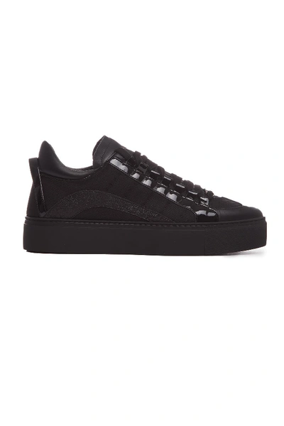 Shop Dsquared2 551 Platform Sneakers In Black