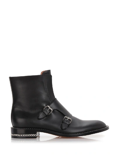 Shop Givenchy Monk Strap Boots In Black