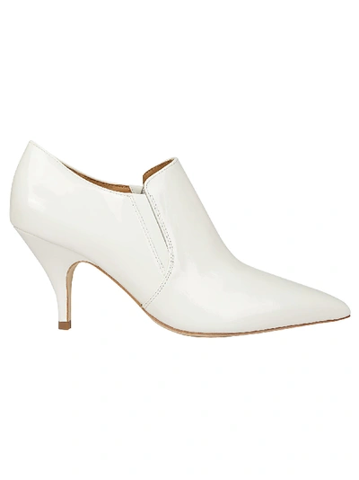 Shop Tory Burch Georgina Patent Ankle Booties In White