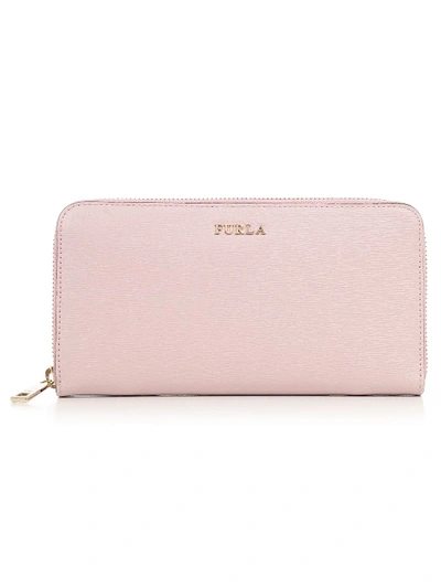 Shop Furla Babylon Zipped Wallet In Pink