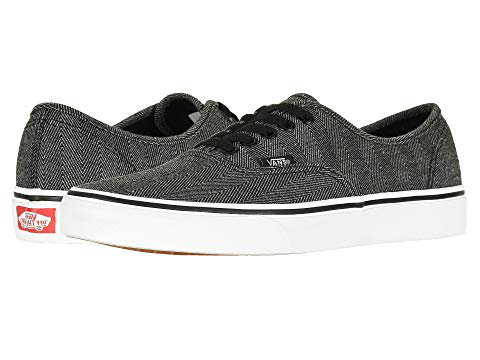 vans herringbone black