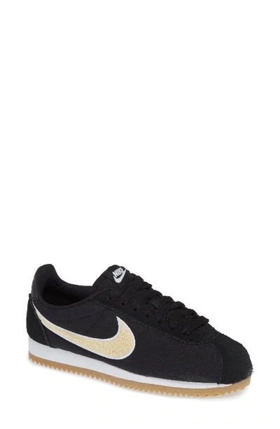 Nike Classic Cortez Premium Xlv Sneaker In Black/ Light Cream/ Brown |  ModeSens