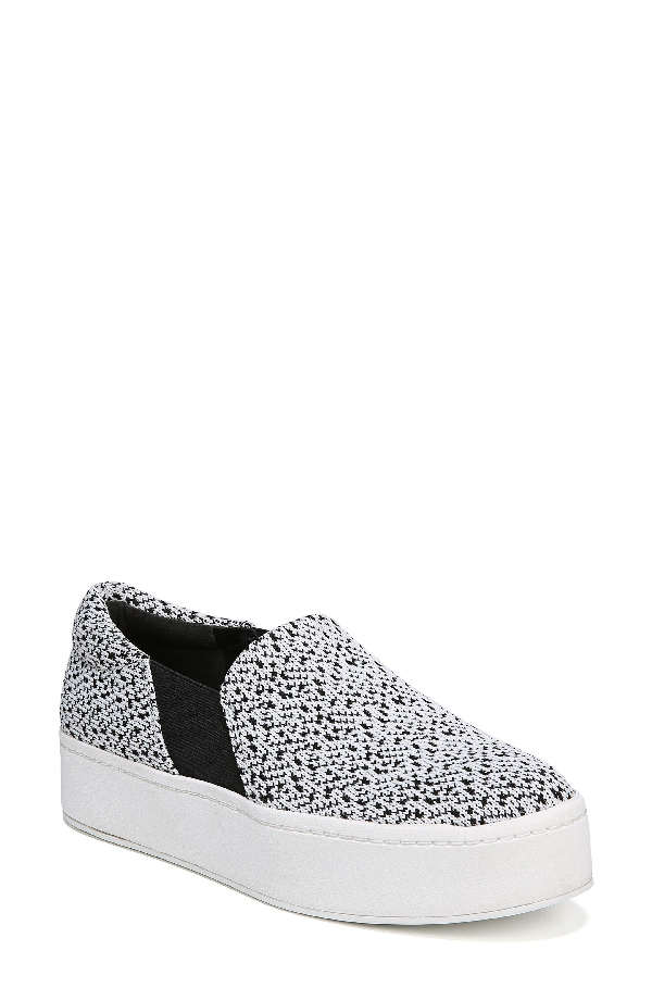 vince black and white sneakers