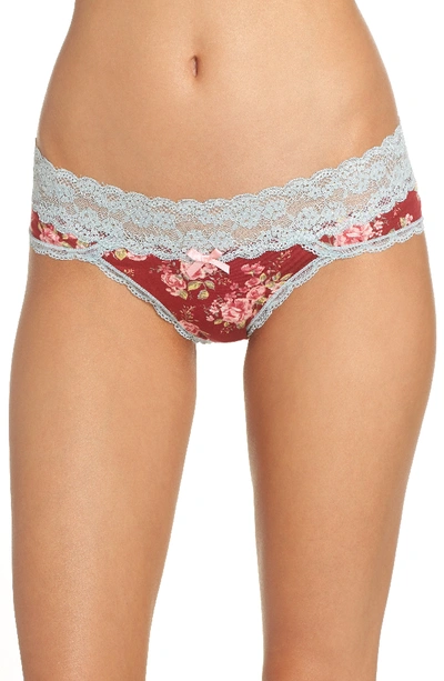 Shop Honeydew Intimates Ahna Hipster Panties In Pomme Floral