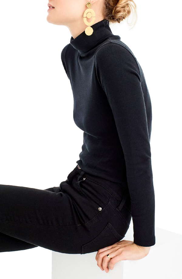j crew black turtleneck