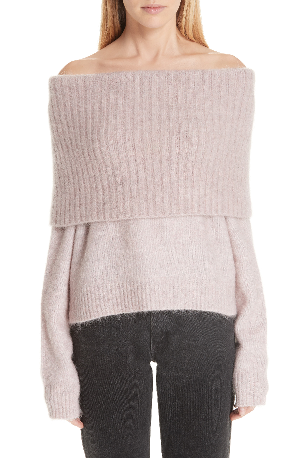 acne studio off shoulder sweater
