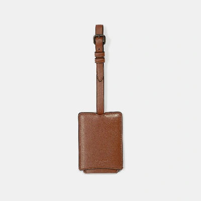 Shop Coach Luggage Tag In Saddle