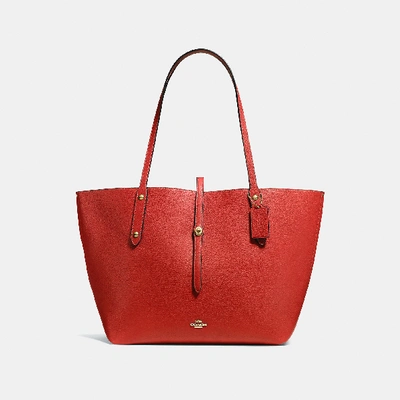 Shop Coach Market Tote In Jasper/gold