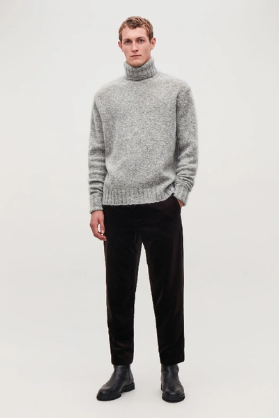 Cos Chunky Roll-neck Jumper In Grey | ModeSens