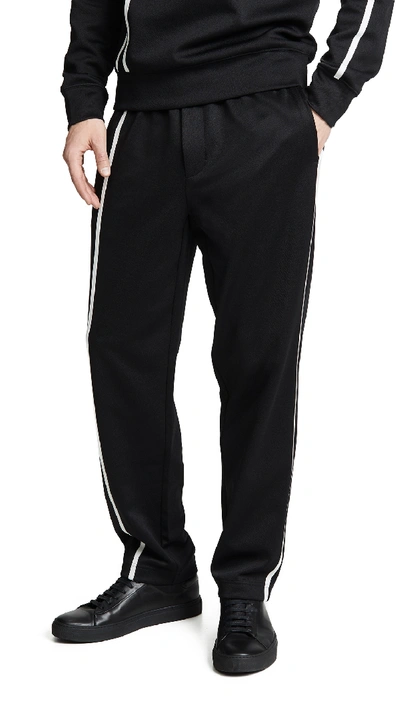 Shop Helmut Lang Sport Stripe Pants In Black