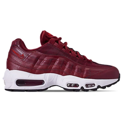 Shop Nike Women's Air Max 95 Casual Shoes, Red - Size 6.0