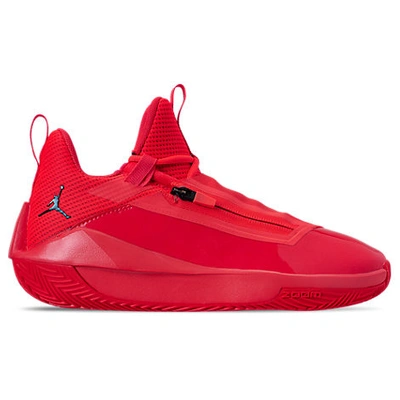 Jordan red best sale basketball shoes