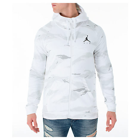 white jordan zip up hoodie