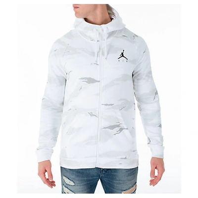 Nike Men's Jordan Sportswear Camo Flight Fleece Full-zip Hoodie, White |  ModeSens