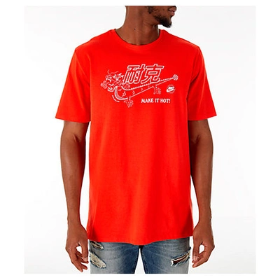 Shop Nike Men's Sportswear Beef And Broccoli T-shirt, Red
