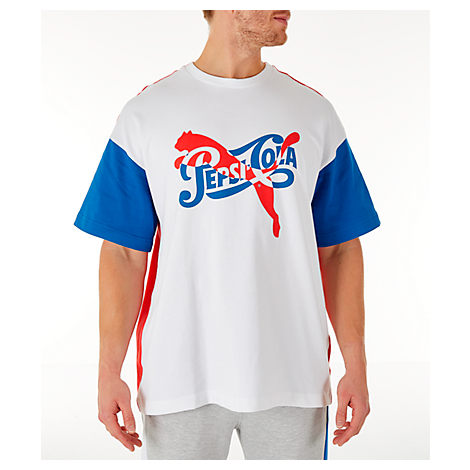 Puma Men's X Pepsi T-shirt, White/blue 