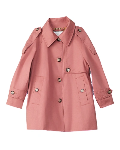 Shop Burberry Trench Coat In Pink