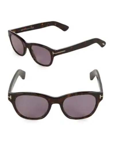 Shop Tom Ford 51mm Square Sunglasses In Black
