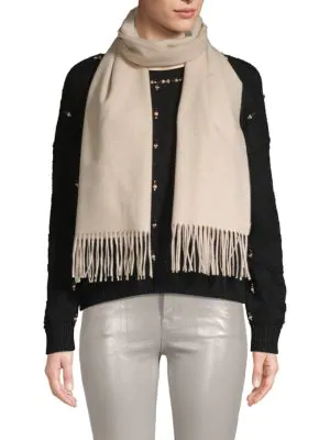 moschino merino wool scarf