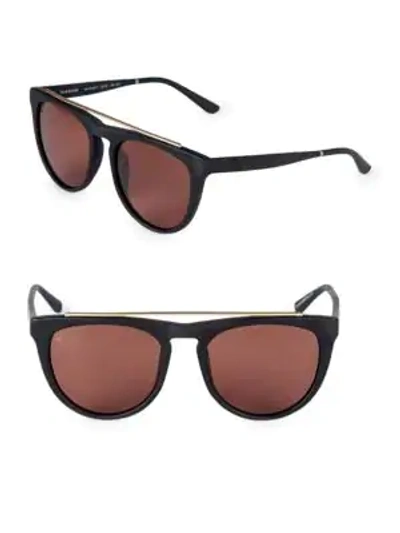 Shop Smoke X Mirrors Women's Road Runner 53mm Browline Sunglasses In Black Brown