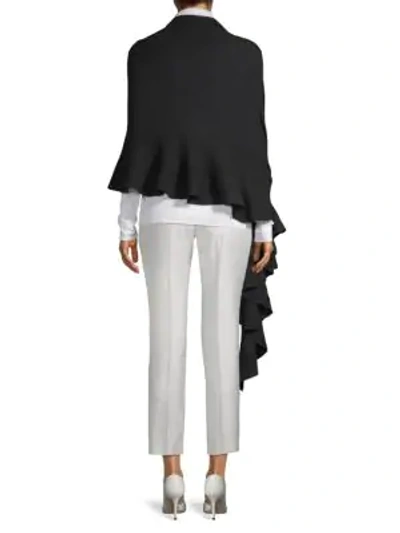Portolano Ribbed Cashmere Wrap In Deep Navy