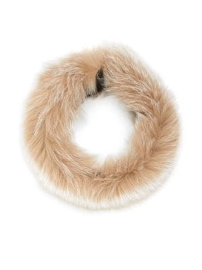 Shop Saks Fifth Avenue Fox Fur Convertible Headband-scarf In Black