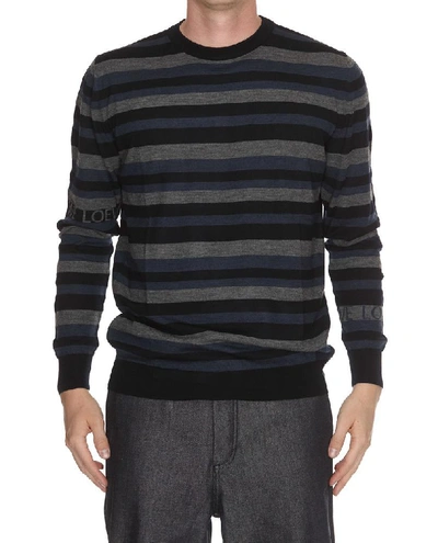 Shop Loewe Striped Sweater In Multi