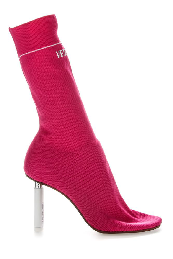 pink vetements boots