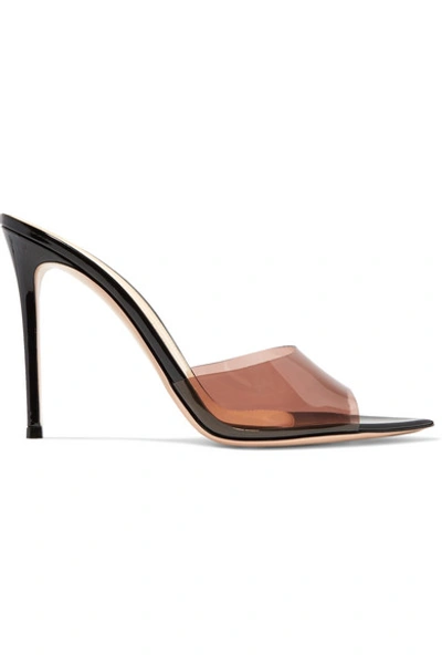 Shop Gianvito Rossi Alise 105 Pvc And Patent-leather Mules