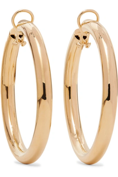 Shop Jennifer Fisher Samira Gold-plated Clip Hoop Earrings