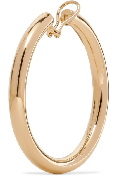 Shop Jennifer Fisher Samira Gold-plated Clip Hoop Earrings