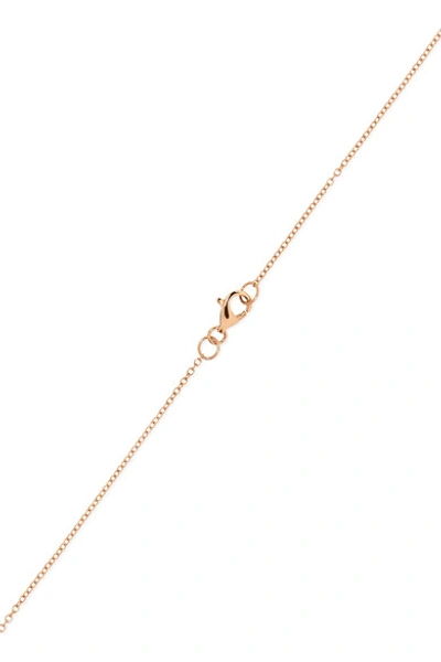 Shop Andrea Fohrman Luna 18-karat Rose Gold Diamond Necklace
