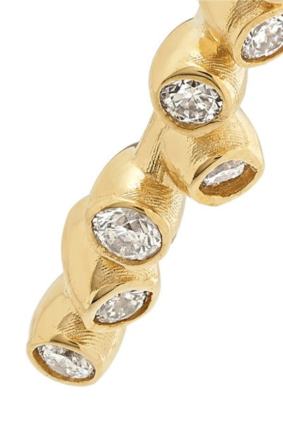 Shop Sarah & Sebastian Eden 9-karat Gold Diamond Earrings