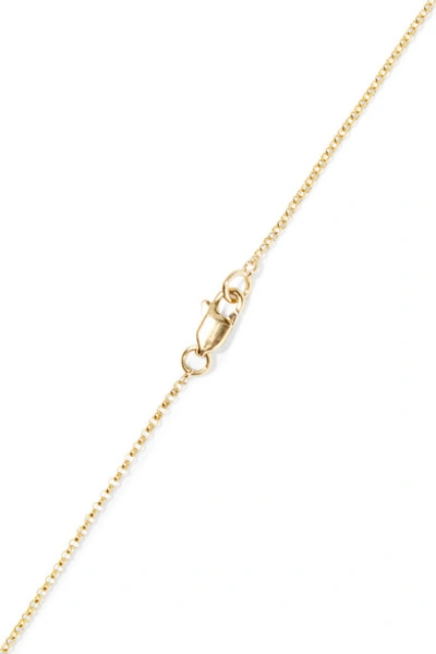 Shop Stone And Strand Moon And Star 14-karat Gold Diamond Necklace