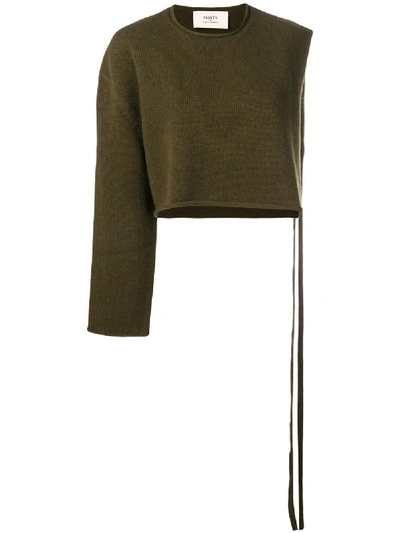 Shop Ports 1961 One Sleeve Sweater - Green