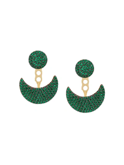 APM HALF MOON EARRINGS - 金色