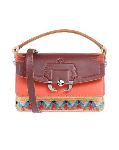 Shop Paula Cademartori Handbag In Maroon