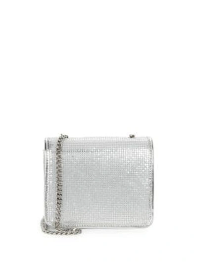 Shop French Connection Regan Embossed Mini Crossbody Bag In Silver
