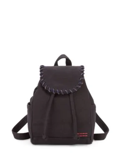 Shop Peace Love World Small Whipstitch Backpack In Black