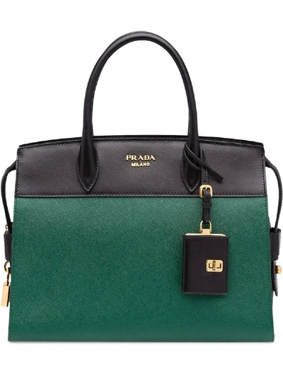 Shop Prada Esplanade Bag In Green