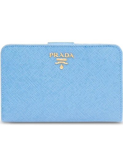 PRADA MEDIUM WALLET - 蓝色