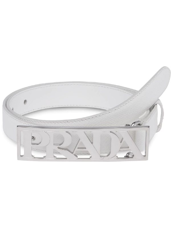 prada white belt