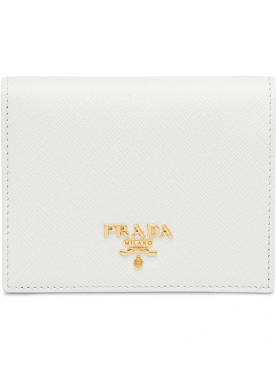 Shop Prada Small Wallet In White