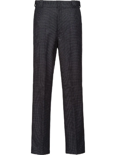 Shop Prada Wool Trousers - Grey