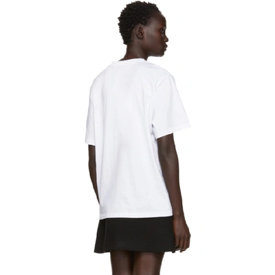 Shop Stella Mccartney White Small Print Logo T-shirt In 9000 White