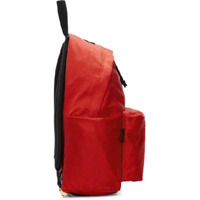 Shop Undercover Red Eastpak Edition Satin Padded Pakr Uc Backpack In Red Satin