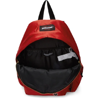 Shop Undercover Red Eastpak Edition Satin Padded Pakr Uc Backpack In Red Satin