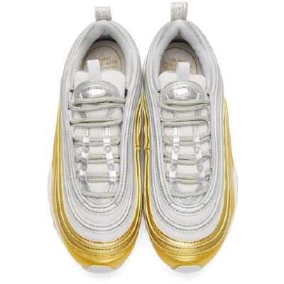 Shop Nike Gold And Silver Air Max 97 Se Sneakers In 001 Silv/go