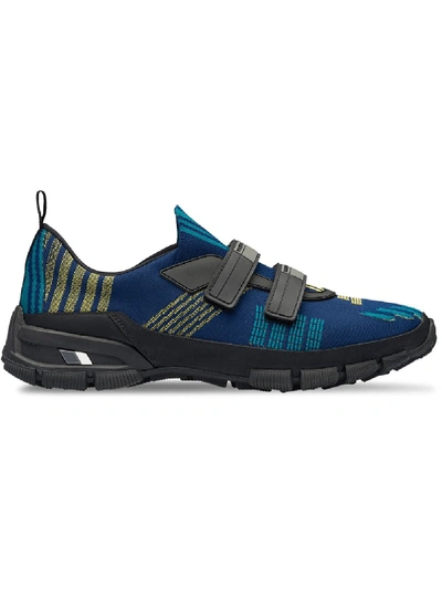 Shop Prada Crossection Sneakers - Blue